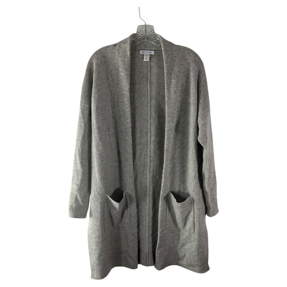 Athleta Spirit Wool Cashmere Oversized Wrap Duster Cardigan Size XS